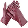 Wristed Zipper Nappa Leather Gloves